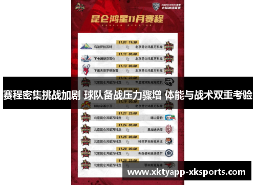 赛程密集挑战加剧 球队备战压力骤增 体能与战术双重考验